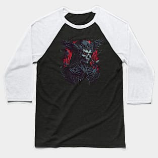 Design of skull alien Baseball T-Shirt